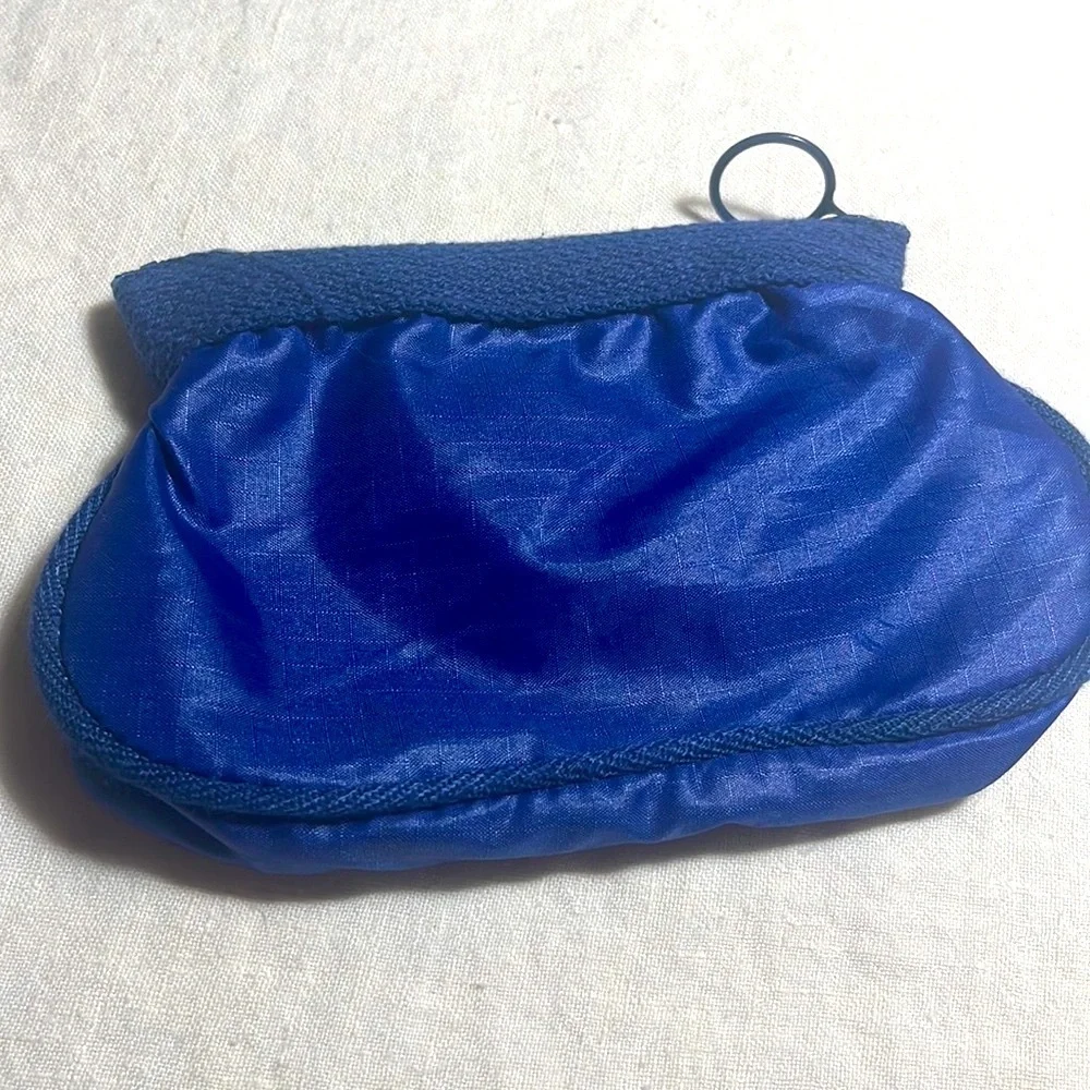 Vintage Traveler mini bag parachute coin purse royal blue! Authentic 80’s
